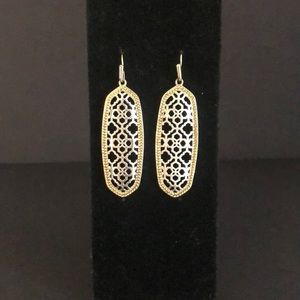 Kendra Scott addie gold oval earings